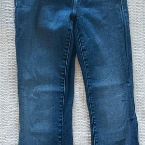 MOTHER outsider ankle Dark Blue Ankle Jeans